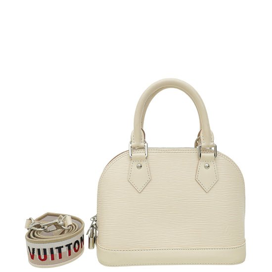 Louis Vuitton Quartz Alma BB Sporty Bag W/ BY INITIALS