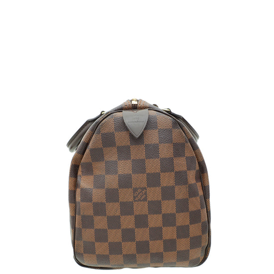 Louis Vuitton Damier Ebene Speedy 30 Bag W/ R,H INITIALS