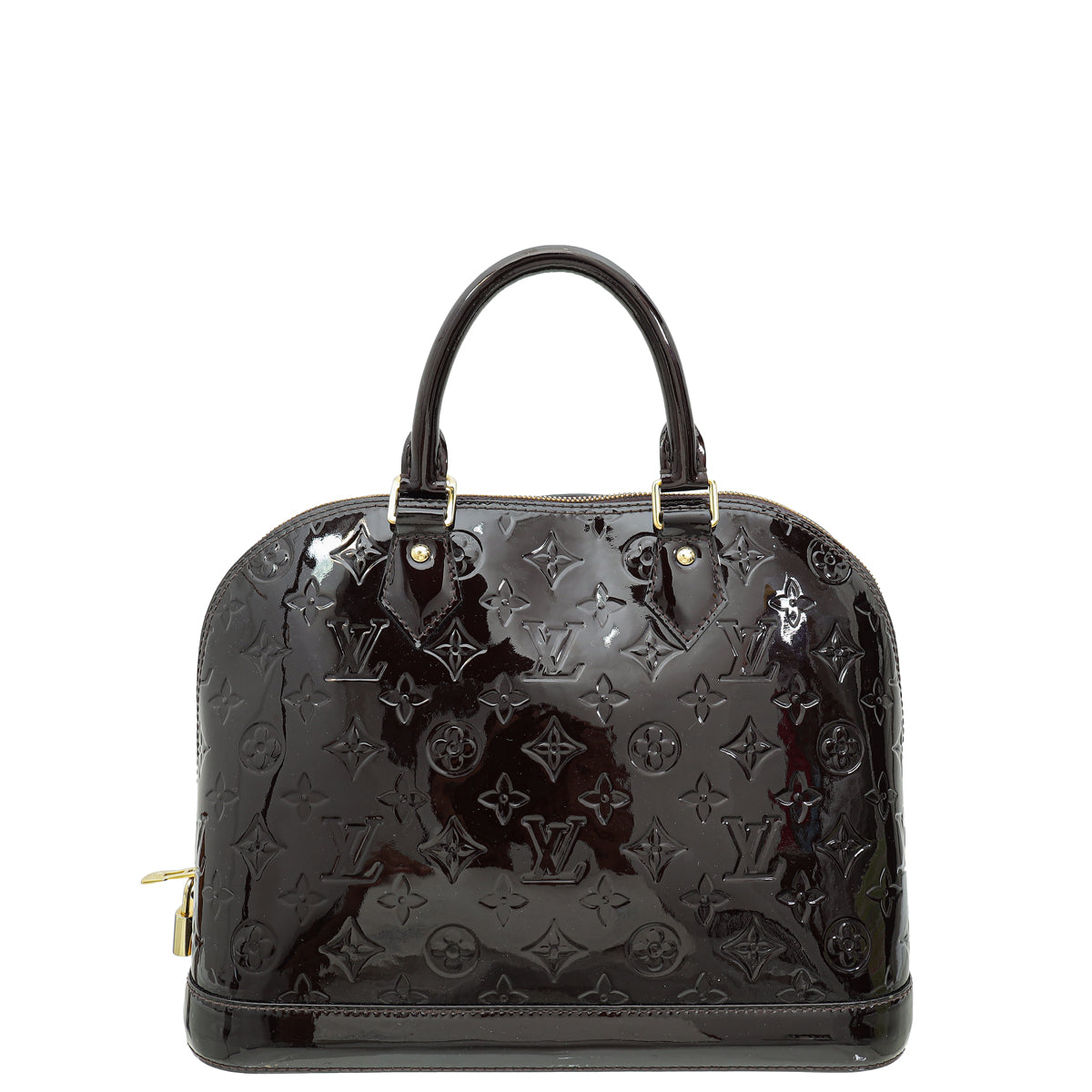Louis Vuitton Amarante Monogram Vernis Alma PM Bag-Louis Vuitton-THE CLOSET