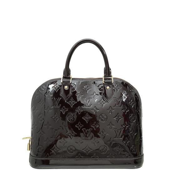 Louis Vuitton Amarante Monogram Vernis Alma PM Bag