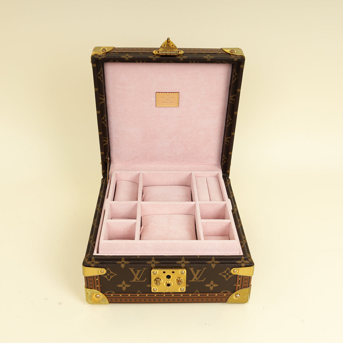 Louis Vuitton Monogram Rose Ballerine Coffret Joaillerie Box Case