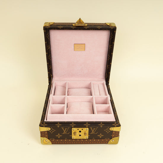 Louis Vuitton Monogram Rose Ballerine Coffret Joaillerie Box Case
