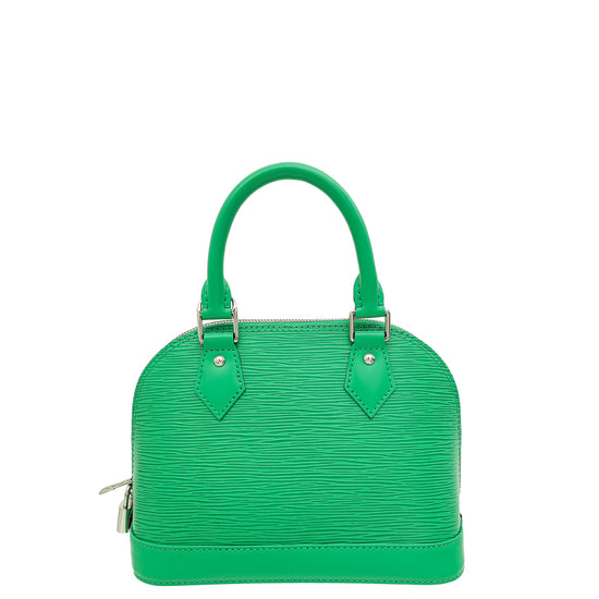 Louis Vuitton Green Serpentine Alma BB Sporty Bag