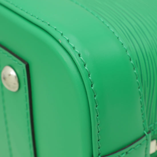 Louis Vuitton Green Serpentine Alma BB Sporty Bag