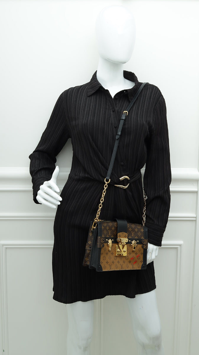 Louis Vuitton Bicolor Monogram/Reverse Trunk Clutch Bag