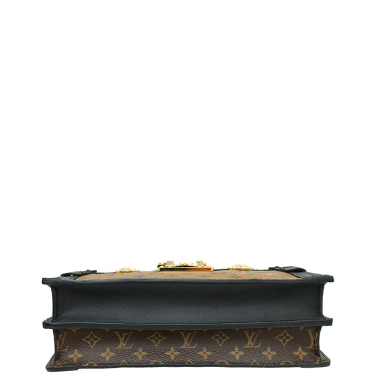 Louis Vuitton Bicolor Monogram/Reverse Trunk Clutch Bag