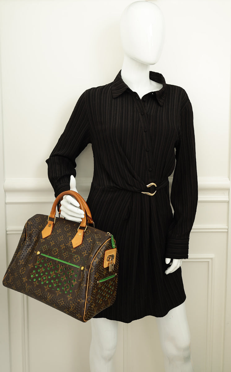 Louis Vuitton Bicolor Monogram Perforated Speedy 30 Bag-Louis Vuitton-THE CLOSET
