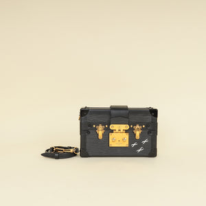Louis Vuitton Black Petite Malle Bag