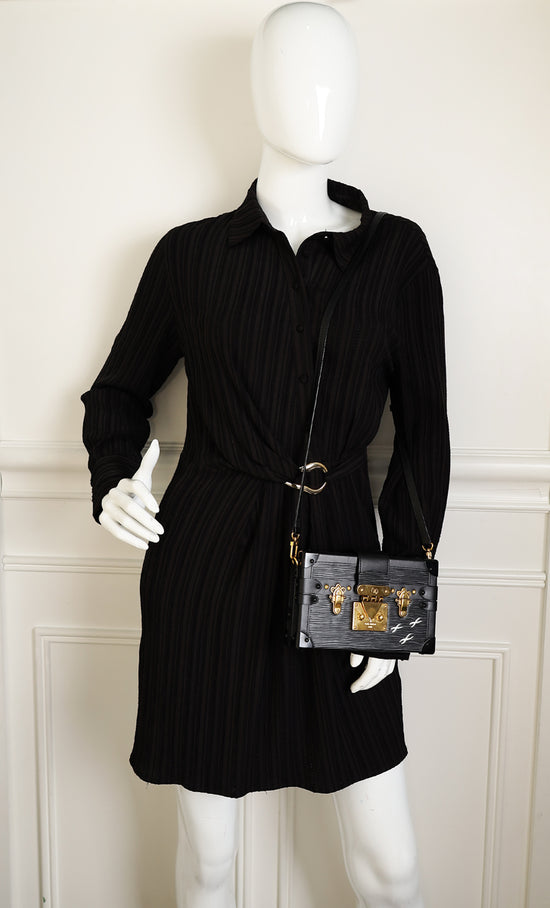 Louis Vuitton Black Petite Malle Bag