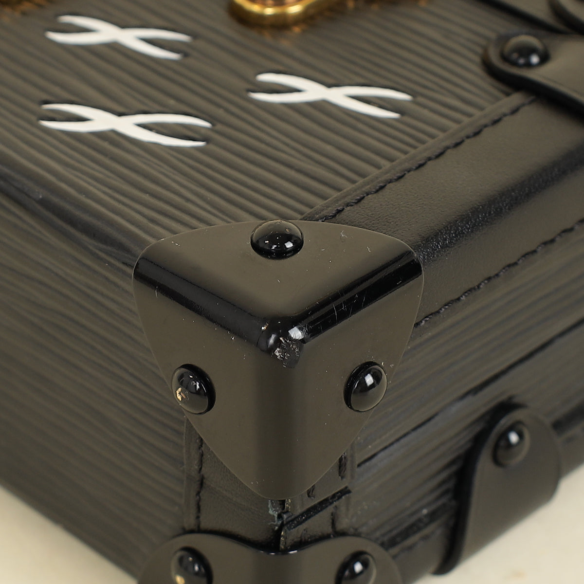 Louis Vuitton Black Petite Malle Bag