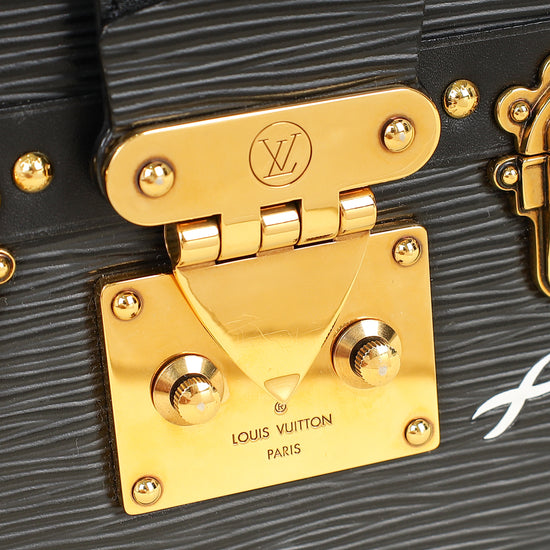 Louis Vuitton Black Petite Malle Bag