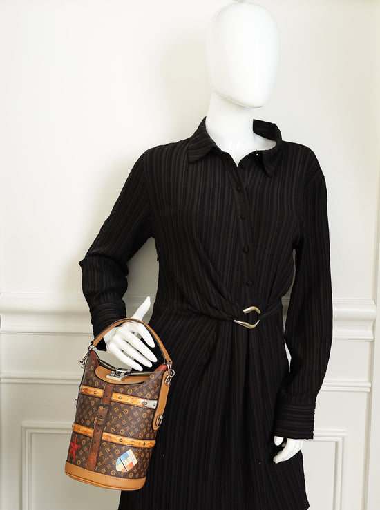 Louis Vuitton Monogram Tan Transformed Monogram Time Trunk Duffle Bag