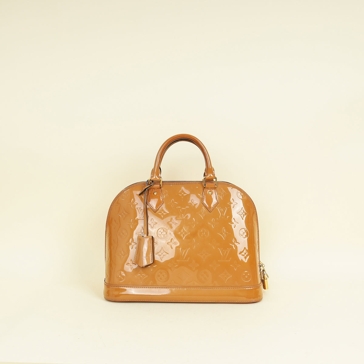 Louis Vuitton Noisette Monogram Vernis Alma PM Bag