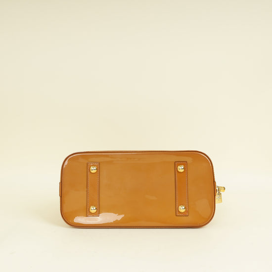 Louis Vuitton Noisette Monogram Vernis Alma PM Bag