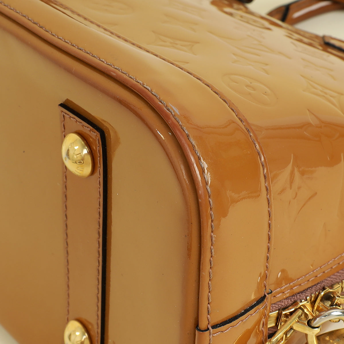 Louis Vuitton Noisette Monogram Vernis Alma PM Bag