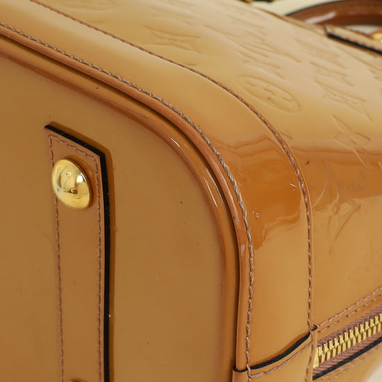 Louis Vuitton Noisette Monogram Vernis Alma PM Bag
