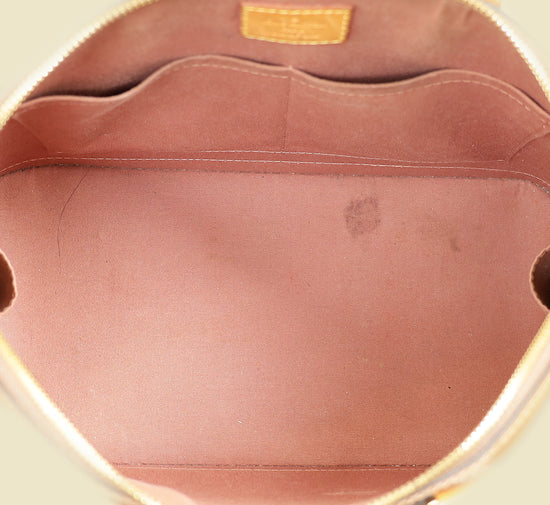 Louis Vuitton Noisette Monogram Vernis Alma PM Bag