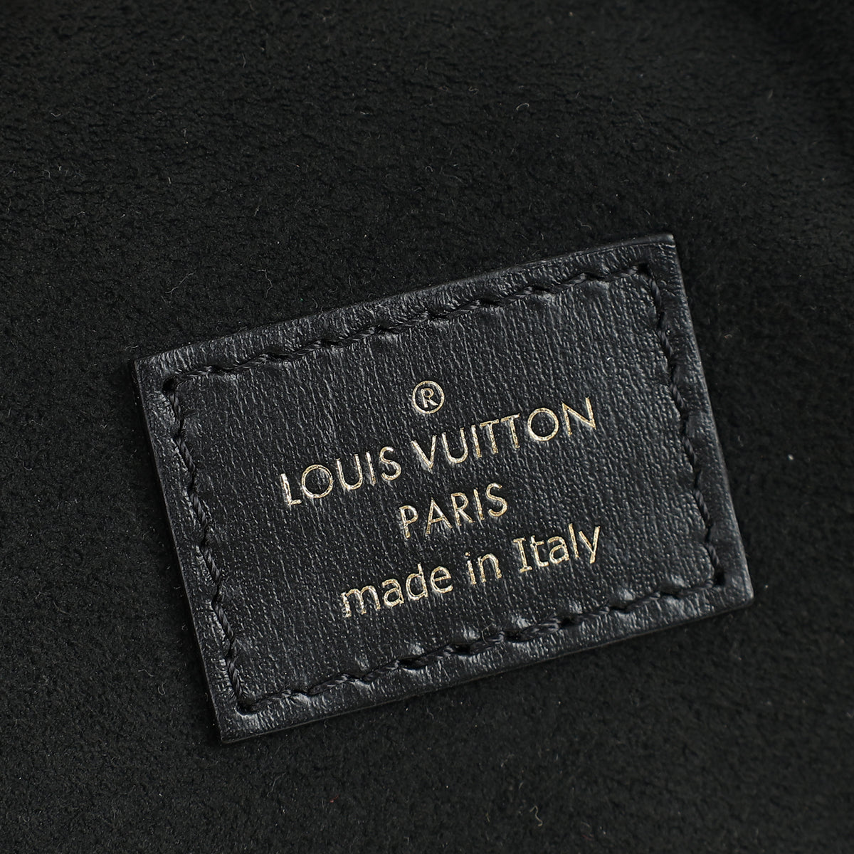 Louis Vuitton Black Monogram Ink Embossed Vanity PM Bag