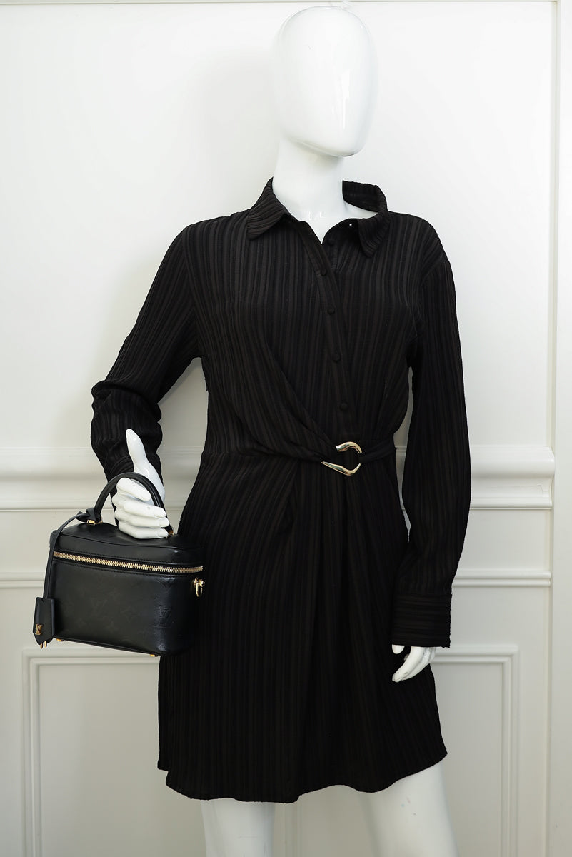 Louis Vuitton Black Monogram Ink Embossed Vanity PM Bag