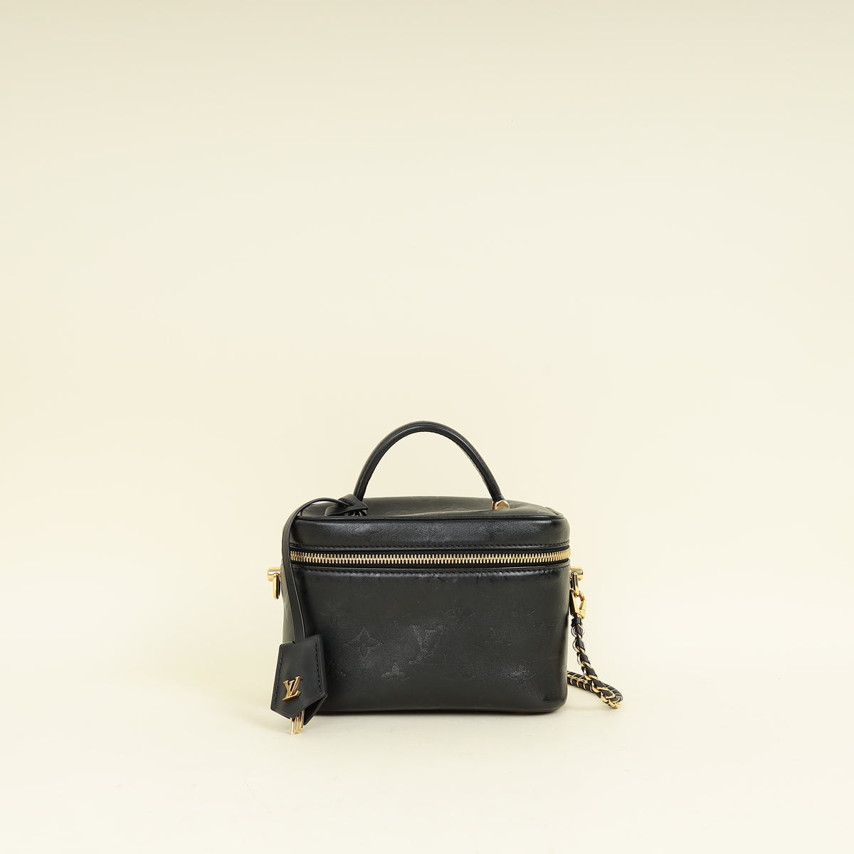 Louis Vuitton Black Monogram Ink Embossed Vanity PM Bag