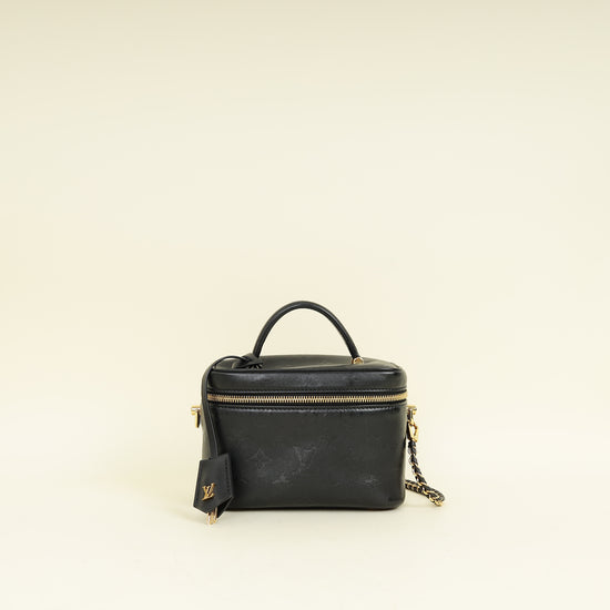 Louis Vuitton Black Monogram Ink Embossed Vanity PM Bag