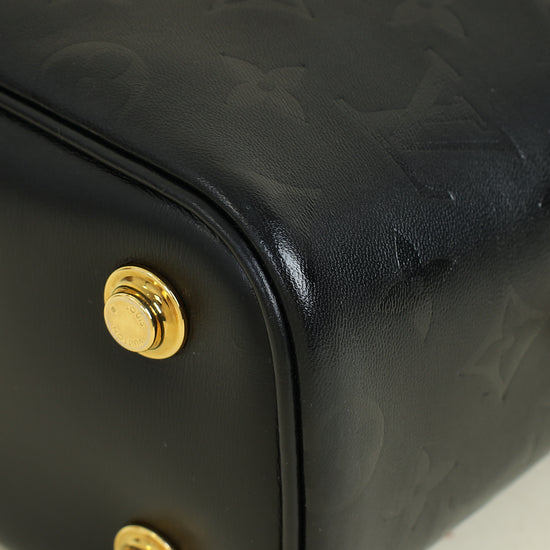 Louis Vuitton Black Monogram Ink Embossed Vanity PM Bag