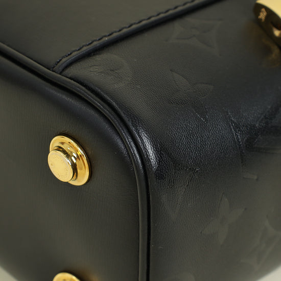 Louis Vuitton Black Monogram Ink Embossed Vanity PM Bag