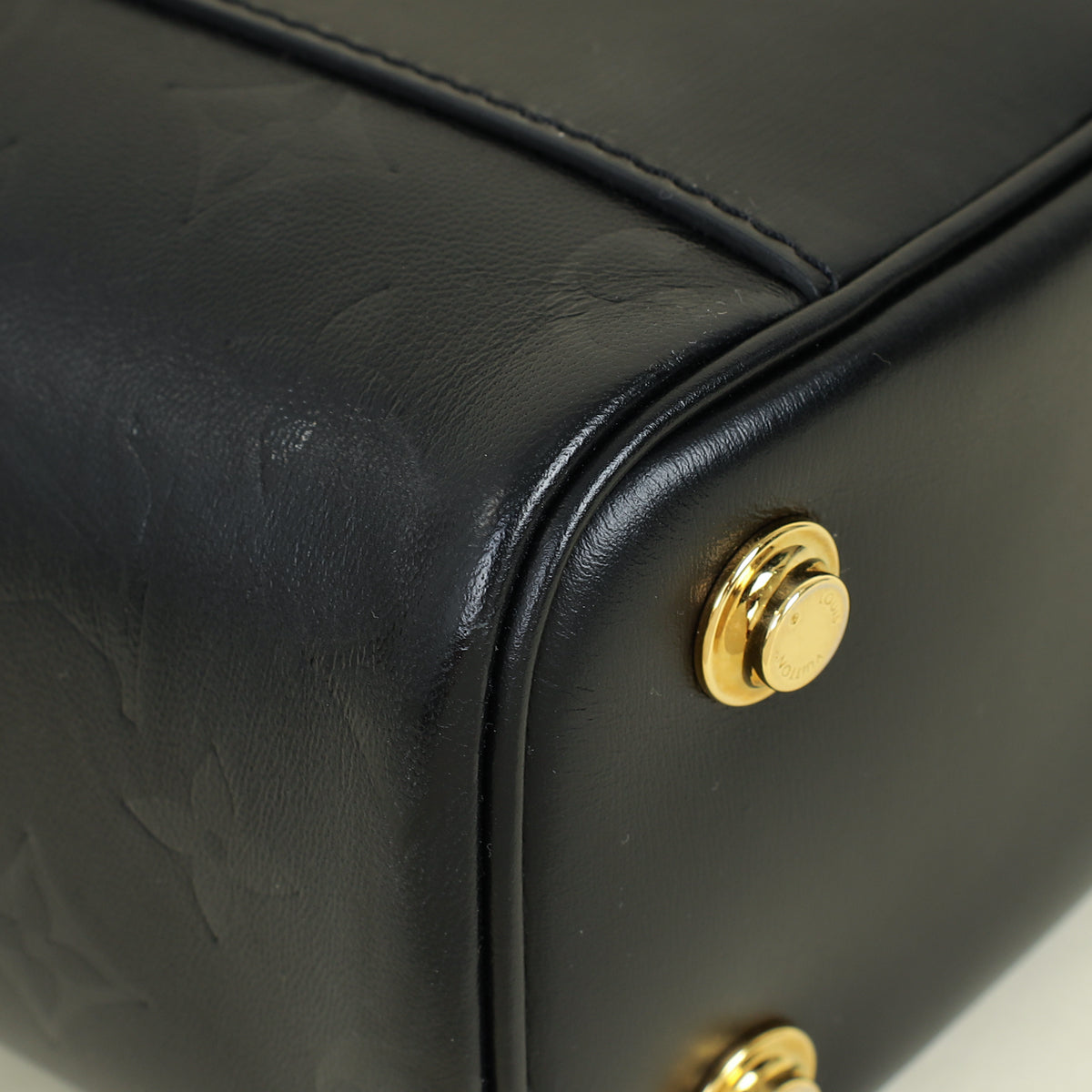 Louis Vuitton Black Monogram Ink Embossed Vanity PM Bag