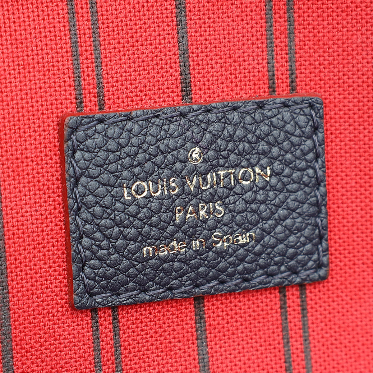 Louis Vuitton Blue Marine Monogram Empreinte Pont Neuf MM Bag