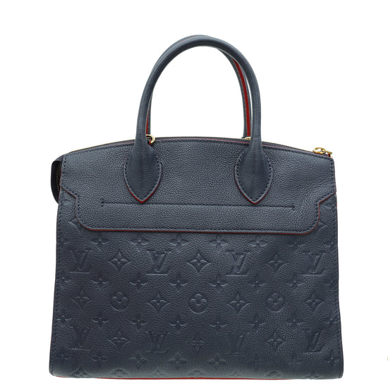 Louis Vuitton Blue Marine Monogram Empreinte Pont Neuf MM Bag