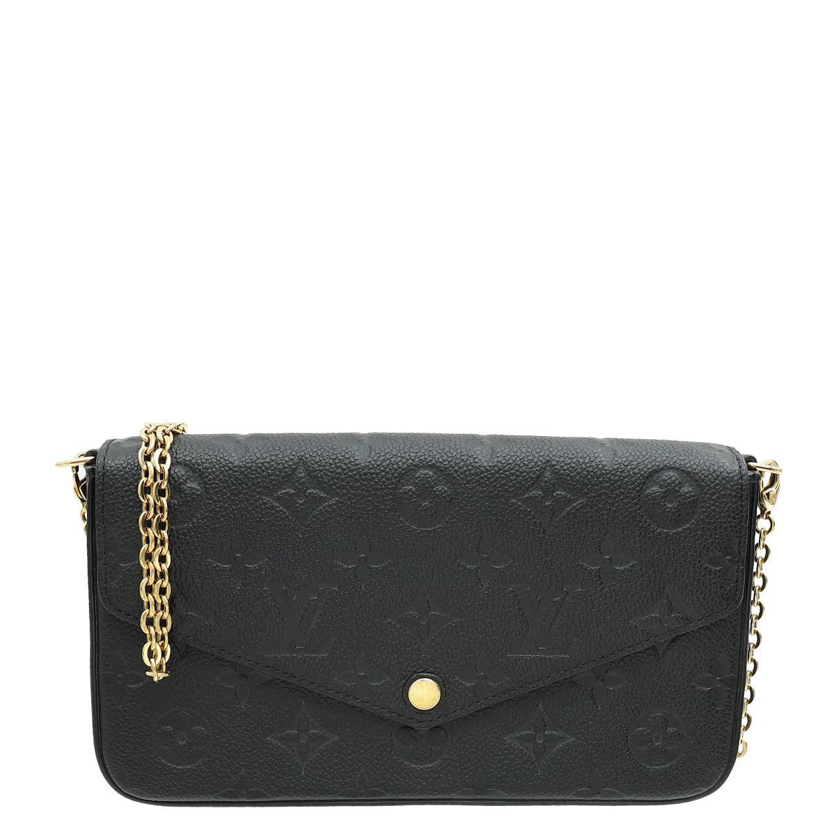 Louis Vuitton Black Monogram Empreinte Félicie Pochette-Louis Vuitton-THE CLOSET