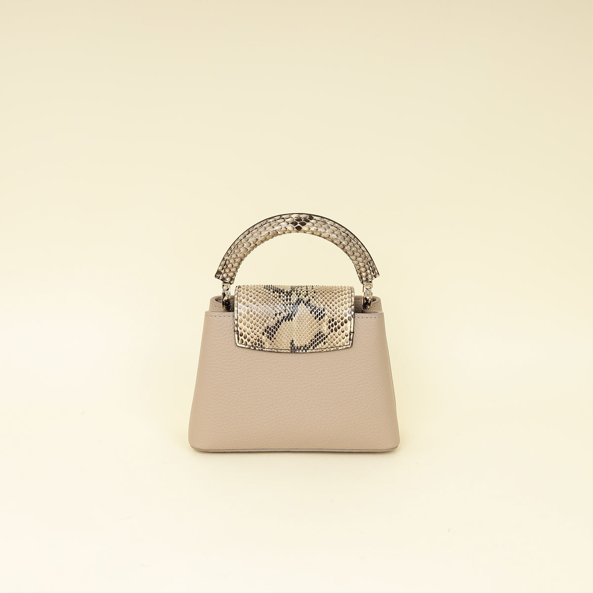 Louis Vuitton Galet Grey Mini Capucines Bag-Louis Vuitton-THE CLOSET