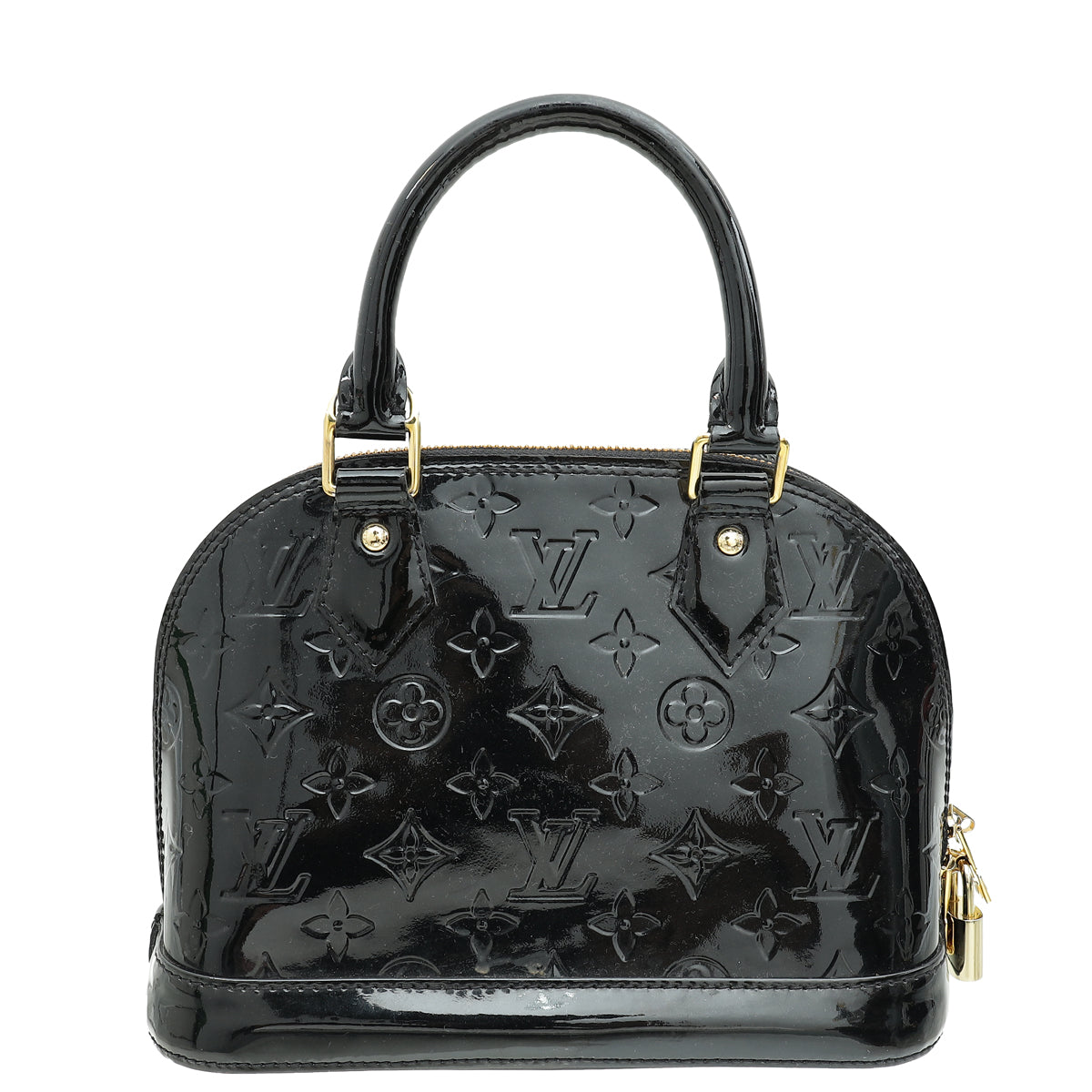 Louis Vuitton Black Monogram Vernis Alma BB Bag-Louis Vuitton-THE CLOSET