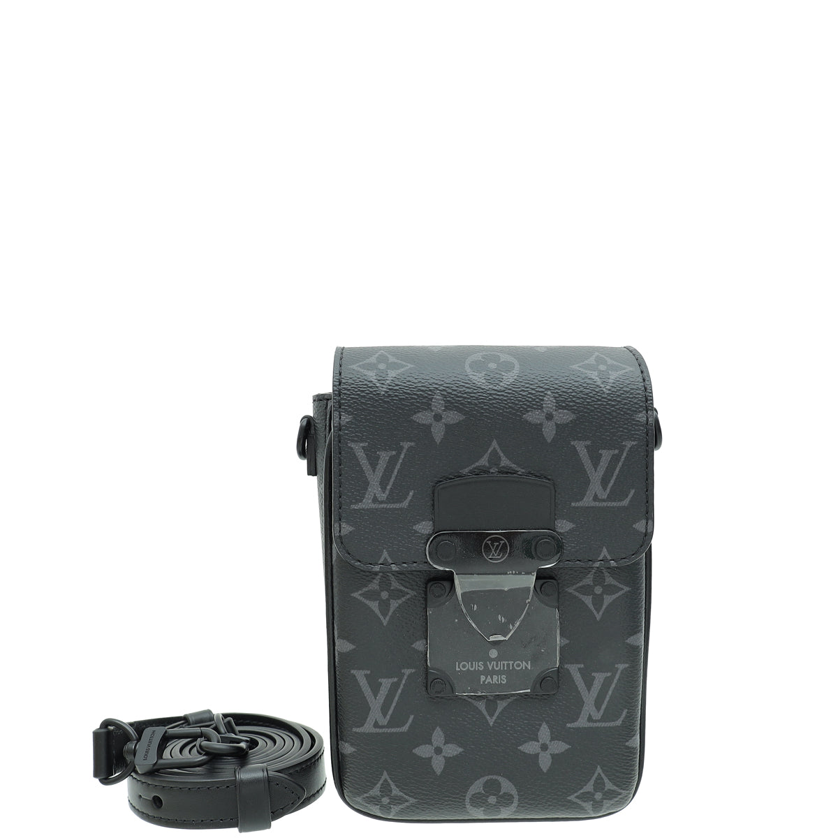Louis Vuitton Monogram Eclipse S-Lock Vertical Wearable Wallet-Louis Vuitton-THE CLOSET