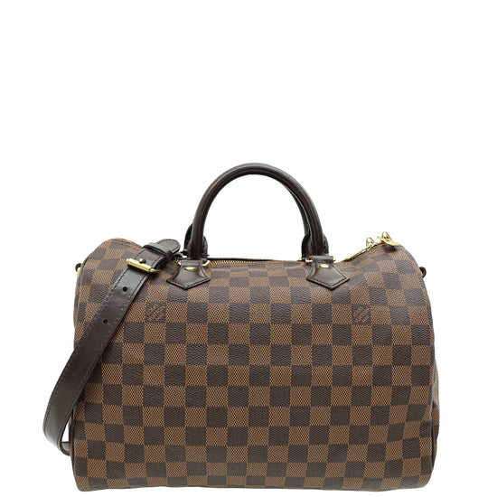 Louis Vuitton Damier Ebene Speedy 30 Bandouliere Bag