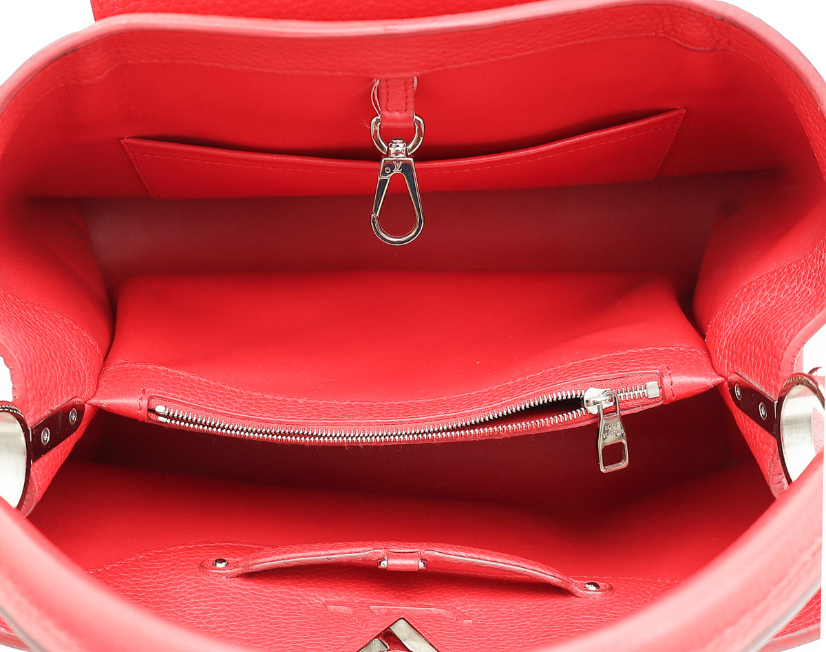 Louis Vuitton Red Capucines GM Bag