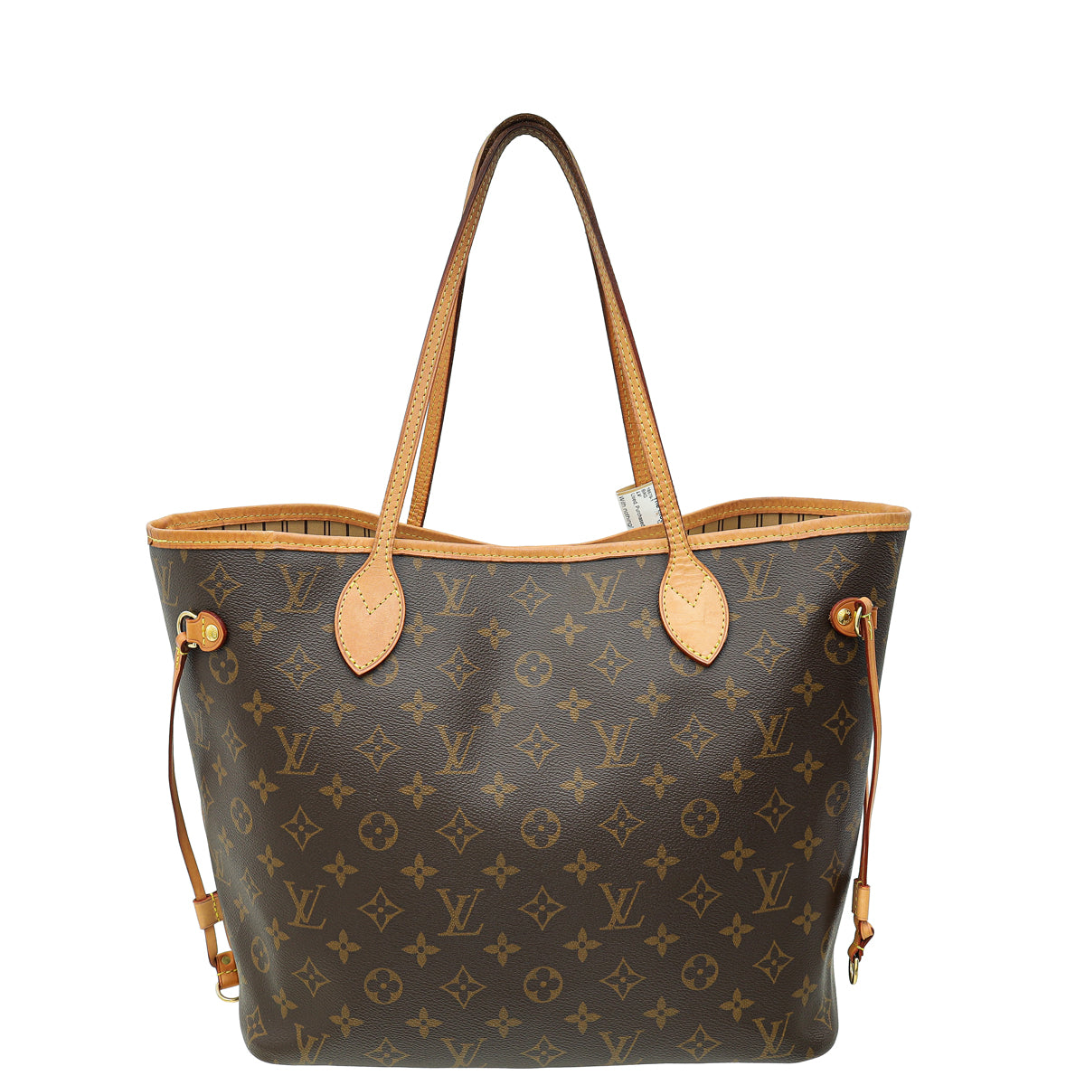 Louis Vuitton Brown Monogram Neverfull MM Bag W/ Pouch