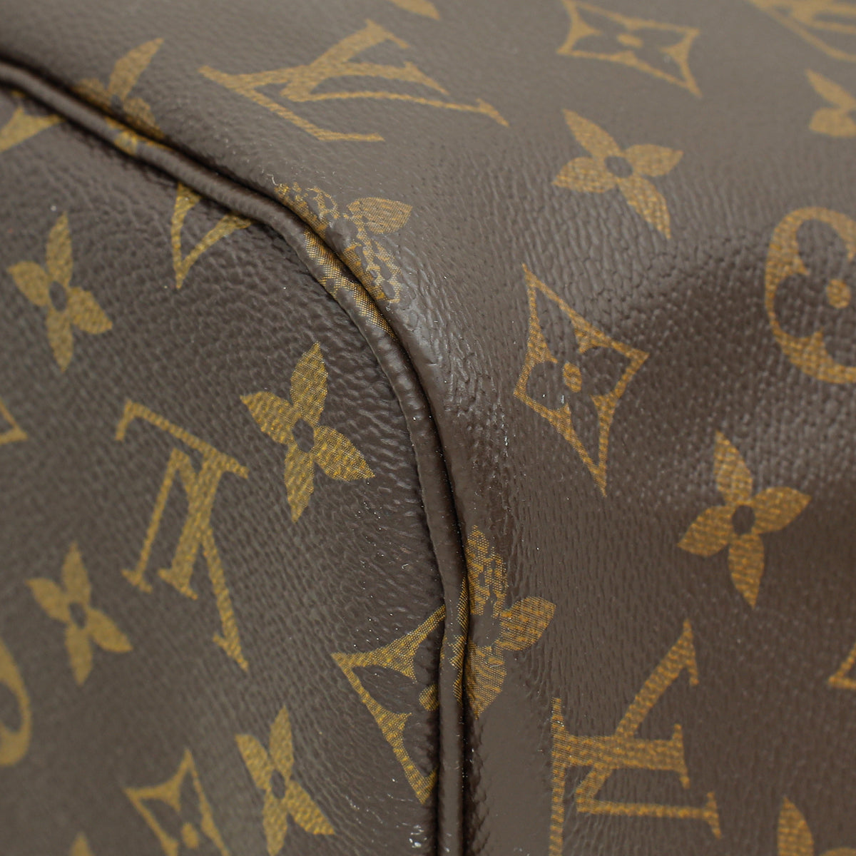 Louis Vuitton Brown Monogram Neverfull MM Bag W/ Pouch