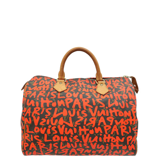 Louis Vuitton Bicolor Ltd. Ed. Graffiti Stephen Sprouse Speedy 30 Bag-Louis Vuitton-THE CLOSET