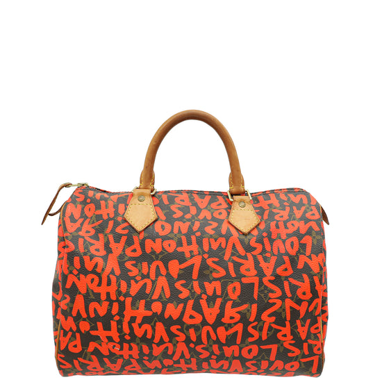 Louis Vuitton Bicolor Ltd. Ed. Graffiti Stephen Sprouse Speedy 30 Bag-Louis Vuitton-THE CLOSET
