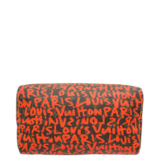 Louis Vuitton Bicolor Ltd. Ed. Graffiti Stephen Sprouse Speedy 30 Bag-Louis Vuitton-THE CLOSET