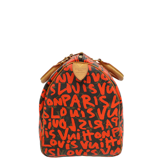 Louis Vuitton Bicolor Ltd. Ed. Graffiti Stephen Sprouse Speedy 30 Bag-Louis Vuitton-THE CLOSET