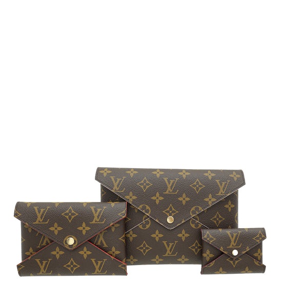 Louis Vuitton Monogram Kirigami Pochette W/ S&M Initials (3 PCS)