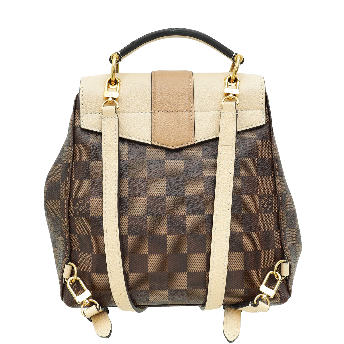 Louis Vuitton Damier Creme Taurillon Clapton Backpack Bag