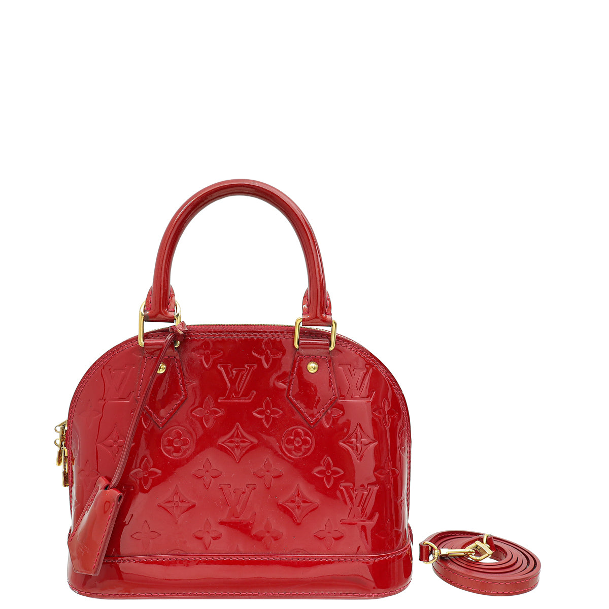 Louis Vuitton Cerise Monogram Vernis Alma BB Bag