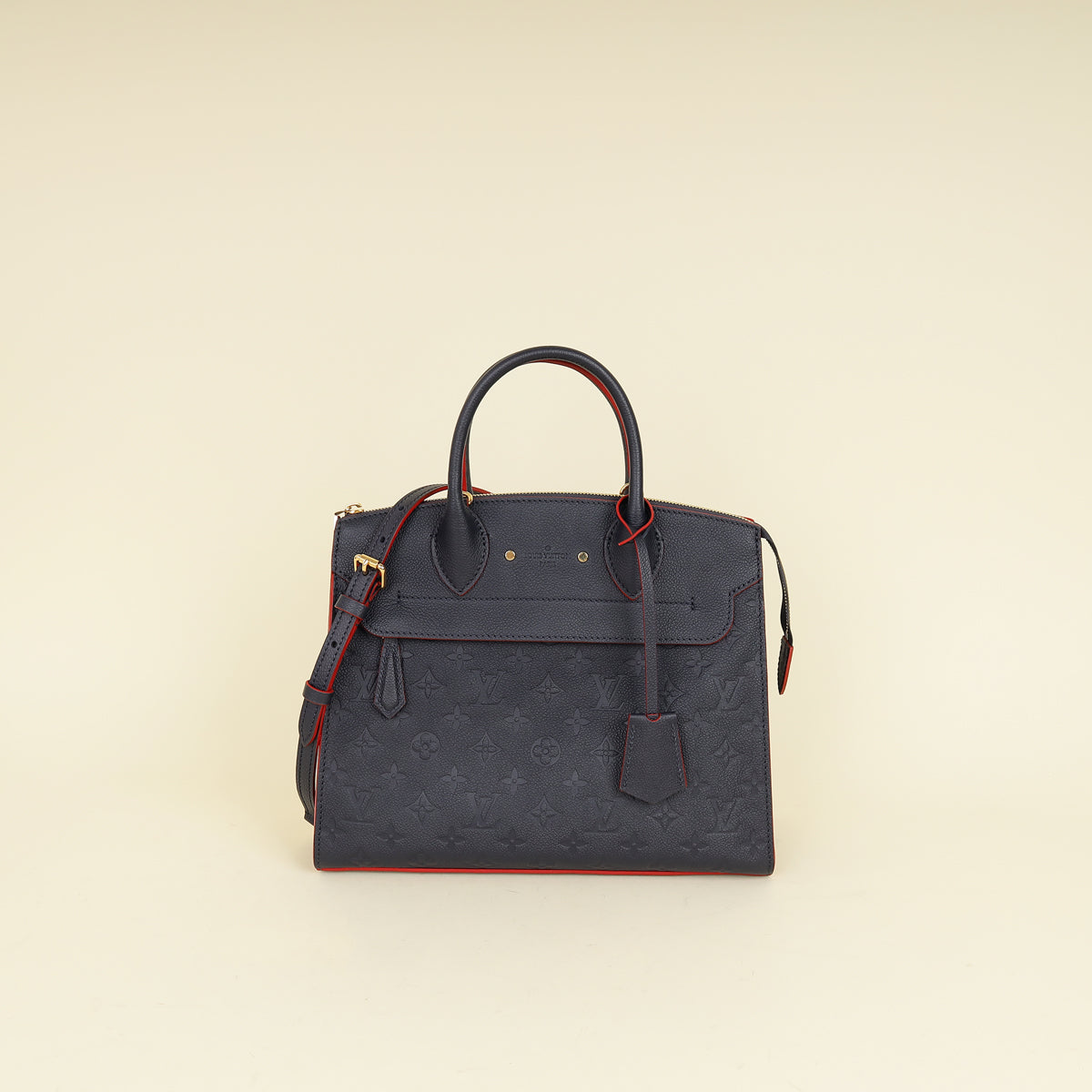 Louis Vuitton Marine Rouge Monogram Empreinte Pont Neuf Bag-Louis Vuitton-THE CLOSET