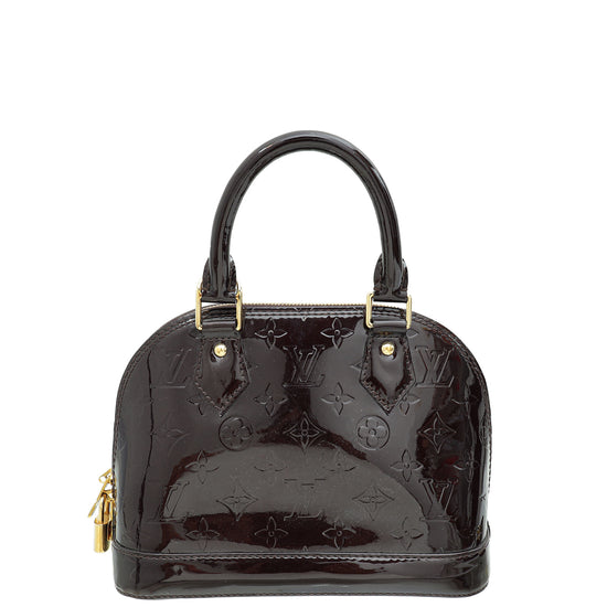 Louis Vuitton Amarante Monogram Vernis Alma BB Bag-Louis Vuitton-THE CLOSET