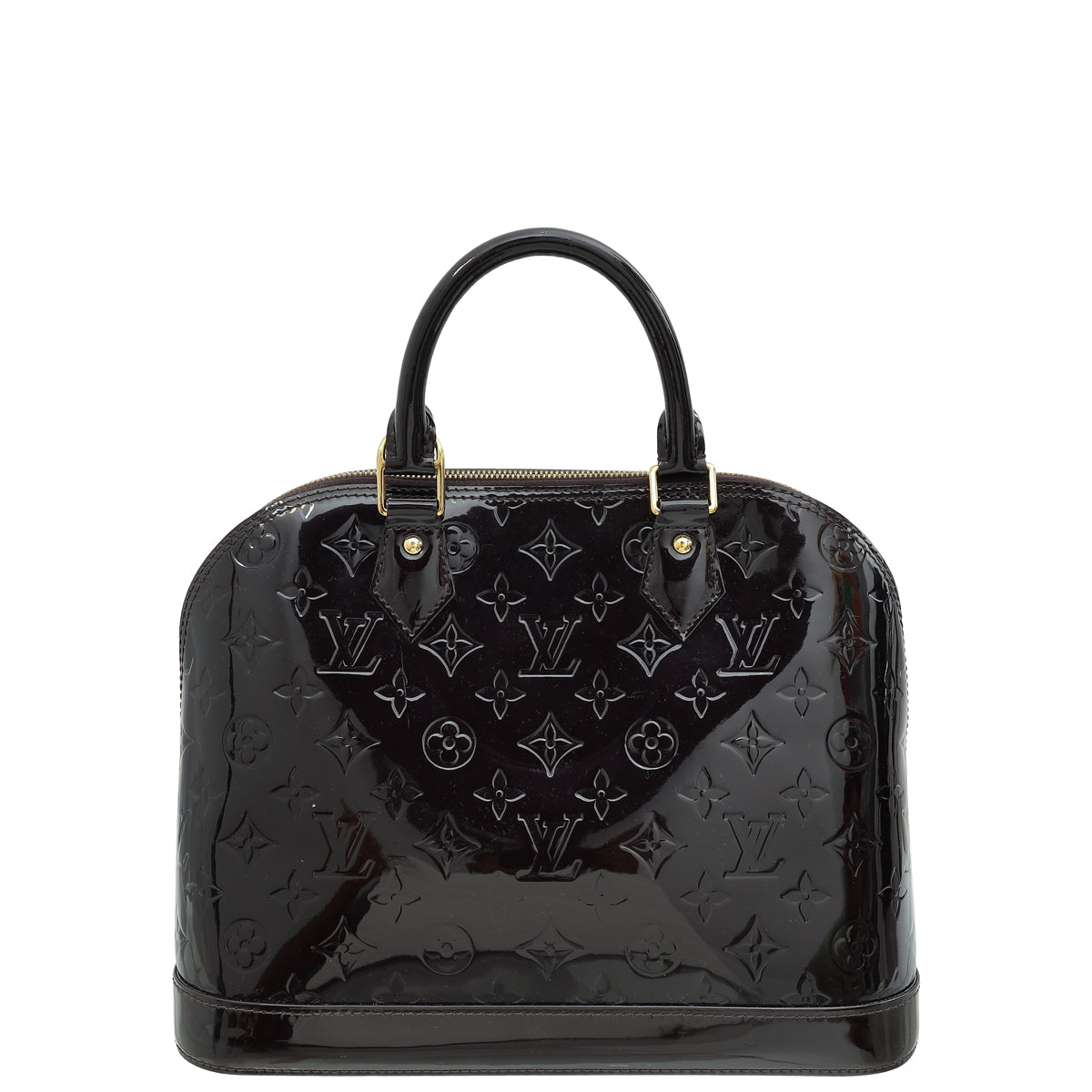 Louis Vuitton Amarante Monogram Vernis Alma PM Bag-Louis Vuitton-THE CLOSET