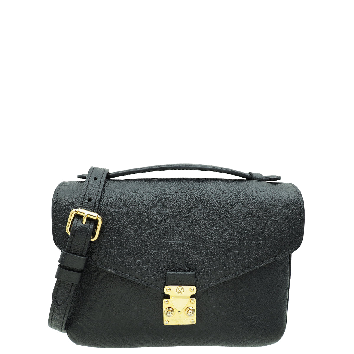 Louis Vuitton Black Monogram Empreinte Pochette Metis Bag