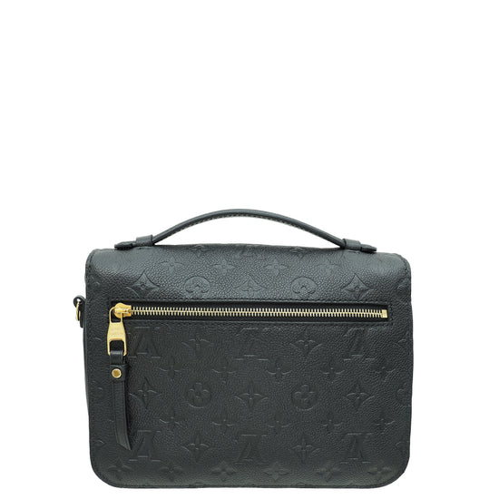 Louis Vuitton Black Monogram Empreinte Pochette Metis Bag